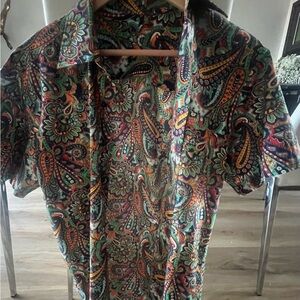 Alan Flusser Paisley Multicolor Men's Shirt